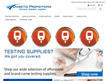 Tablet Screenshot of diabeticpromotions.com